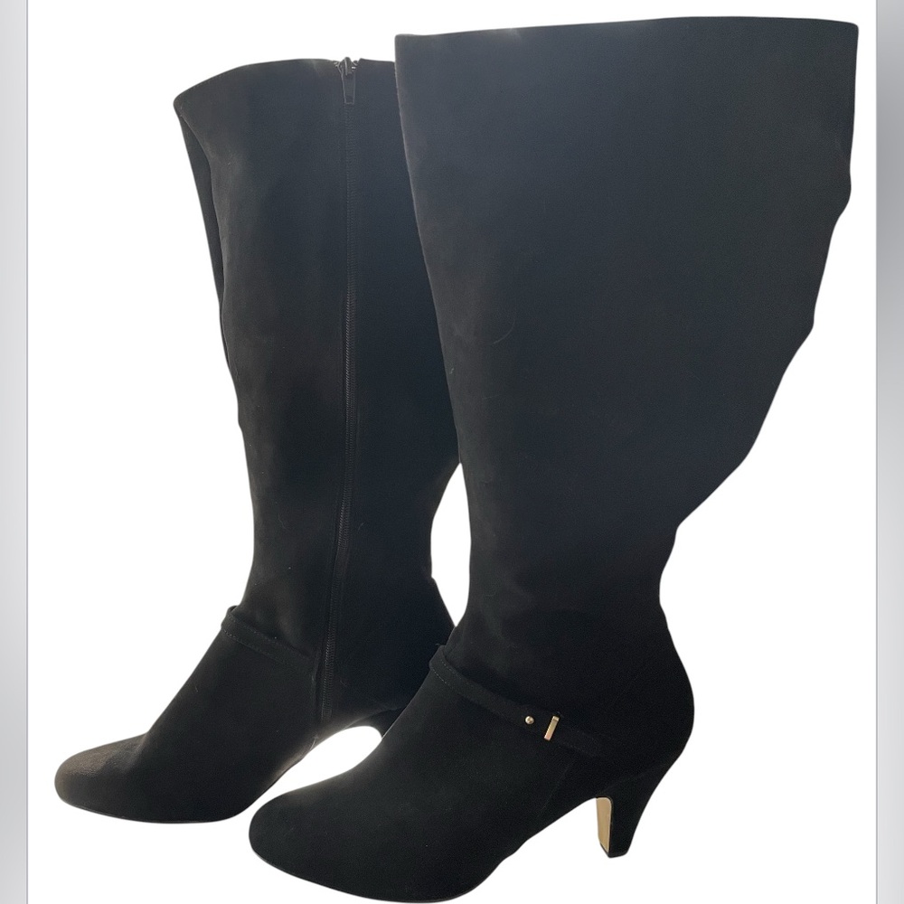 NWOT Bella Vita Sasha BLACK Suede Knee High Boots SIZE: 10 W - Picture 5 of 8